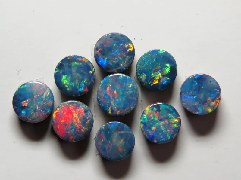 Artificial Opal Round Cabochon Opal Synthetic Gemstone for Decoration