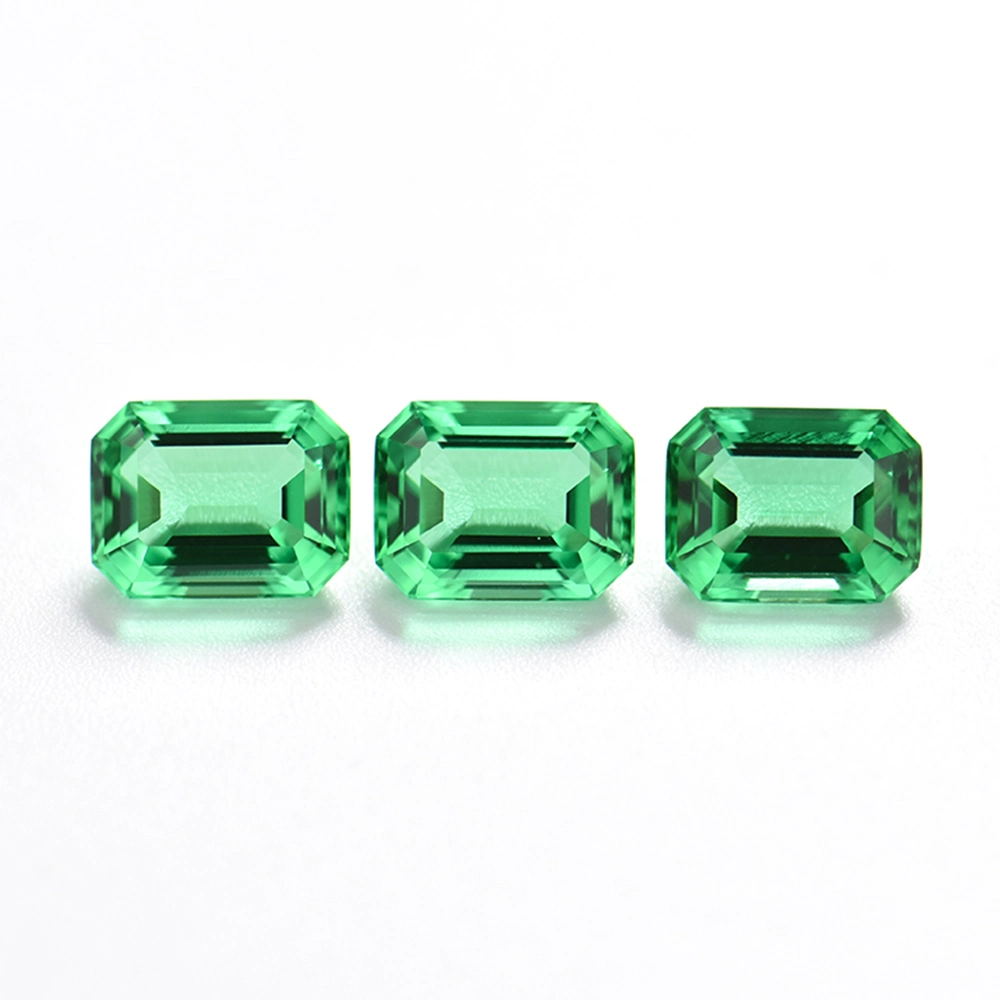 Colombia Lab Grown Emerald Synthetic Emerald Stone Hydrothermal Lab Created Emerald