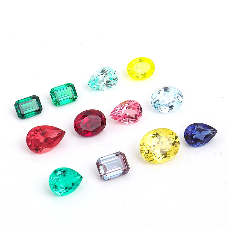 Lab Grown Ruby, Sapphire, Alexandrite, Emerald, Paraiba, Padparadscha Lab Grown Gemstone Available in Different Sizes and Shapes From China Gemstone Manufacture