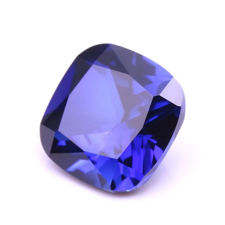 Loose Gemstone Cushion Shape Blue Sapphire for Jewelry Setting