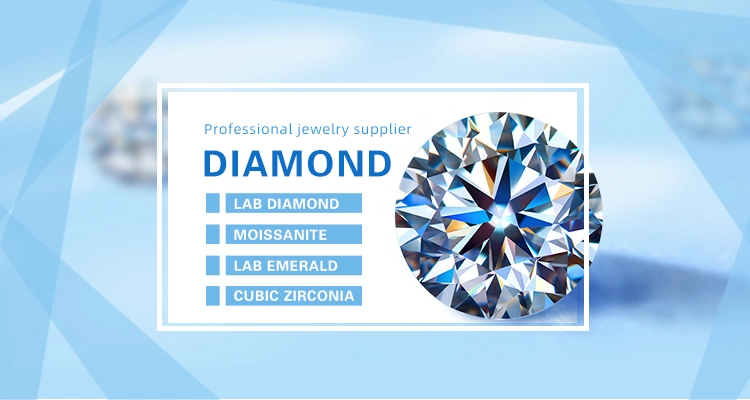 Factory Price Lab Grown Created Pass Diamond Tester Blue D Color Vvs Loose Moissanite Diamond Gemstone with Gra Certificate