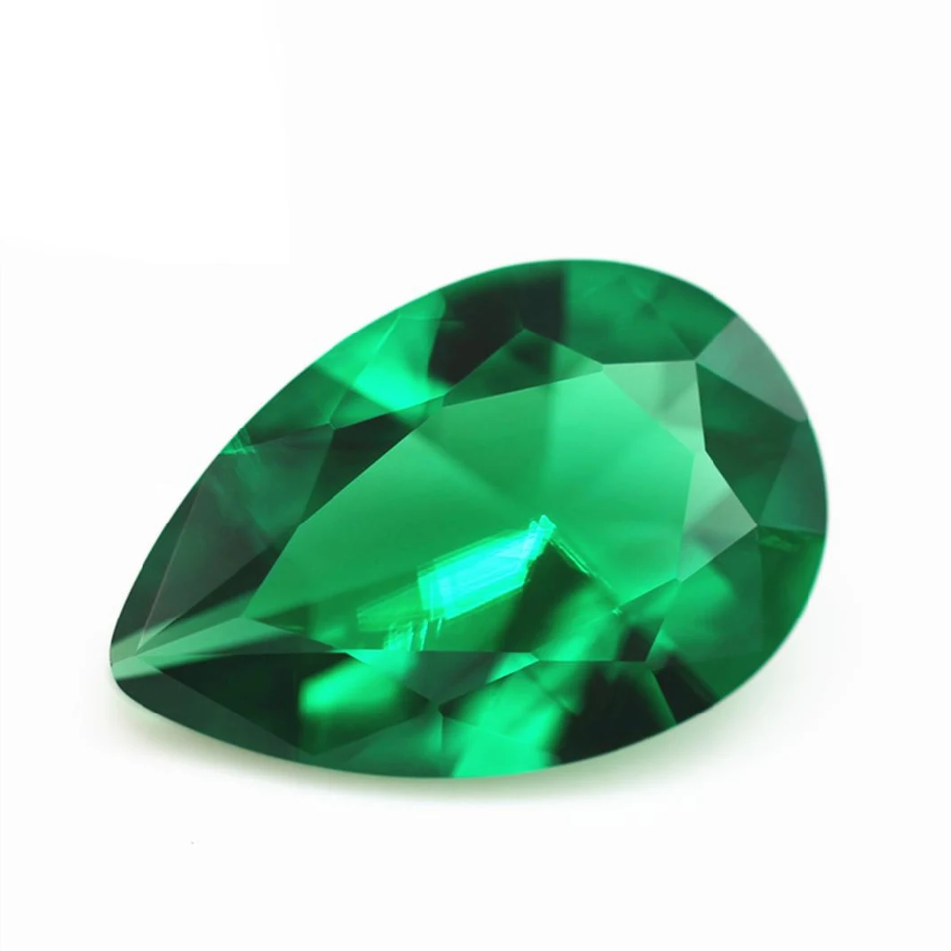 Round and Fancy Green Nano Gems Artificial Synthetic Emerald Gemstone