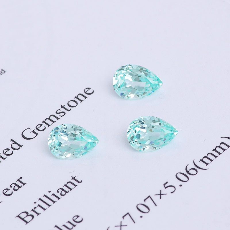 Paraiba Tourmaline Loose Lab Grown Gemstone Oval Shape Certified Paraiba Blue Apatite Gemstone