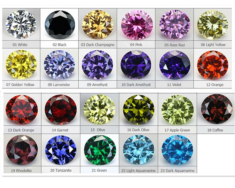 Garnet Cubic Zirconia for Jewelry Fancy Accessory Setting